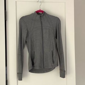 Lululemon define zip up jacket in grey size 6